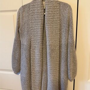 Hinge Heather Gray Open Front Cardigan